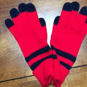 Red and Black NWT Finger Gloves
